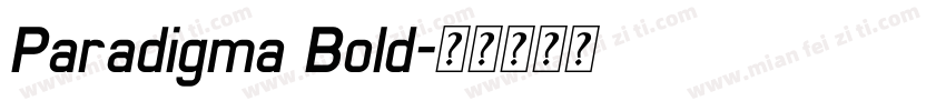 Paradigma Bold字体转换